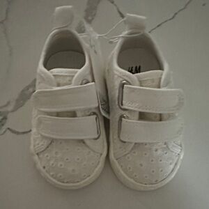 H&M White Baby Walker Shoes with Velcro